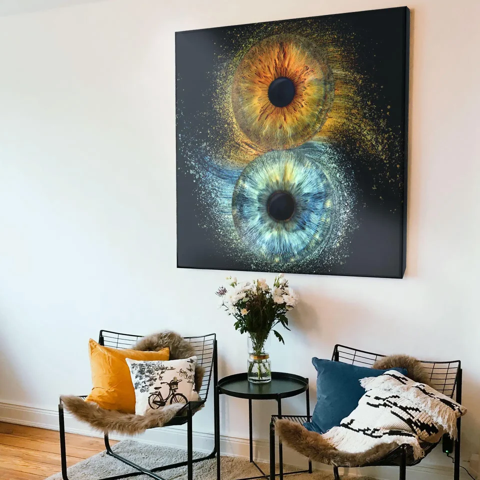 Iris photography - Iris Art Photo on canvas